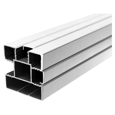 Aluminium-Steckzaunpfosten SILBER, 68x68x2400 mm