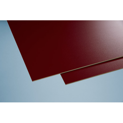 HPL-Baukompaktplatte B2 oxidrot 1300x3050mm