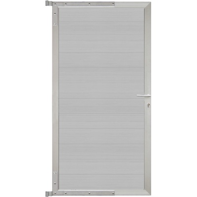 MAX-Tor-Komplettset 90 x 173 Füllung smoke white
