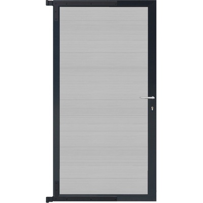 MAX-Tor-Komplettset 90 x 173 Füllung smoke white