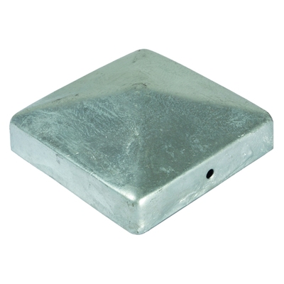 Pfostenabdeckung aus Metall 7 x 7 cm, fvz.