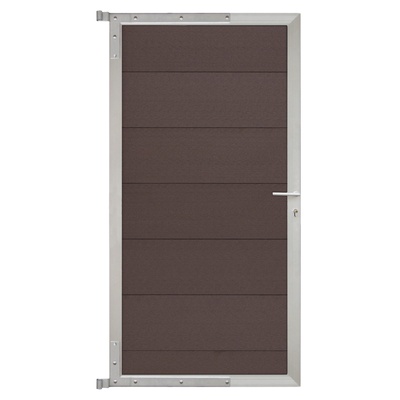 TJÖRN-Tor-Komplettset 90 x 173 cm, mokka/silber