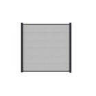 MAX-XL WPC-Steckzaun, smoke white 175x168cm