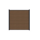 MAX-XL WPC-Steckzaun, teak 175x168cm